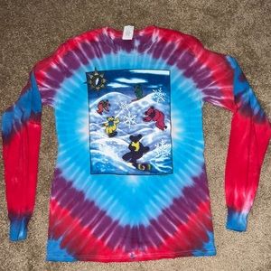 Tie dye long sleeve Grateful Dead shred snowboarding bears size small never worn